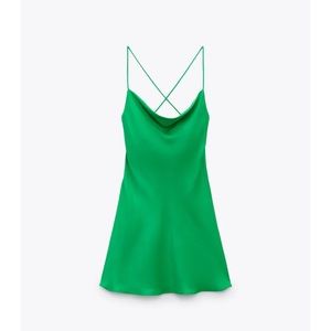 Zara Short Satin Effect Dress